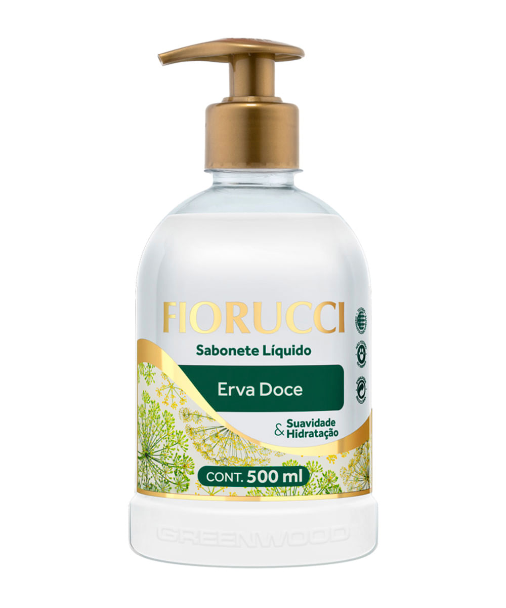 sabonete líquido fiorucci erva doce 500ml