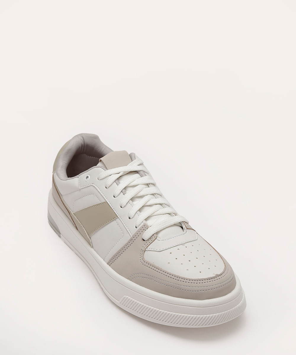 tênis casual recortes bicolor oneself branco