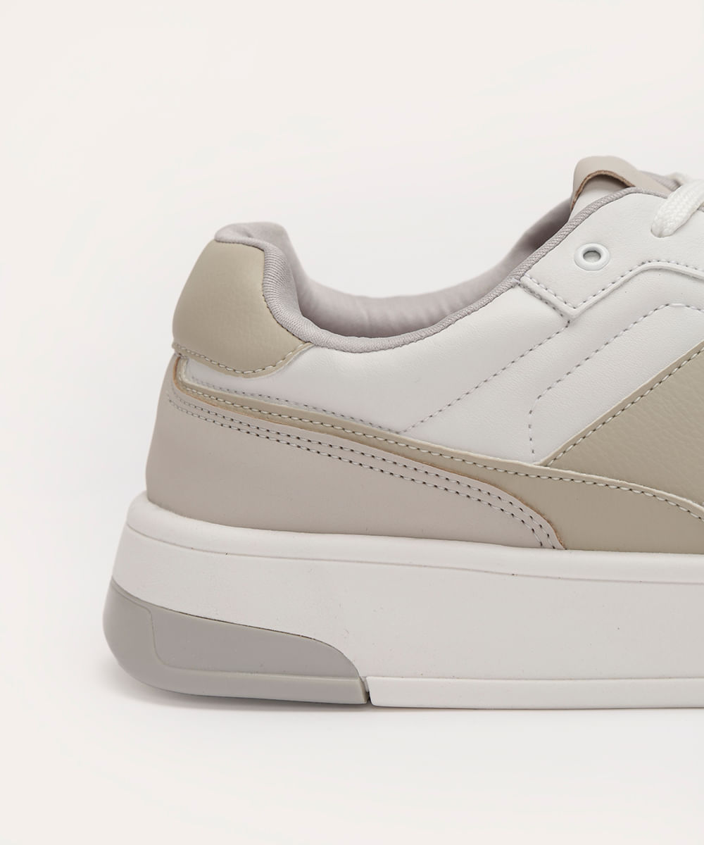 tênis casual recortes bicolor oneself branco