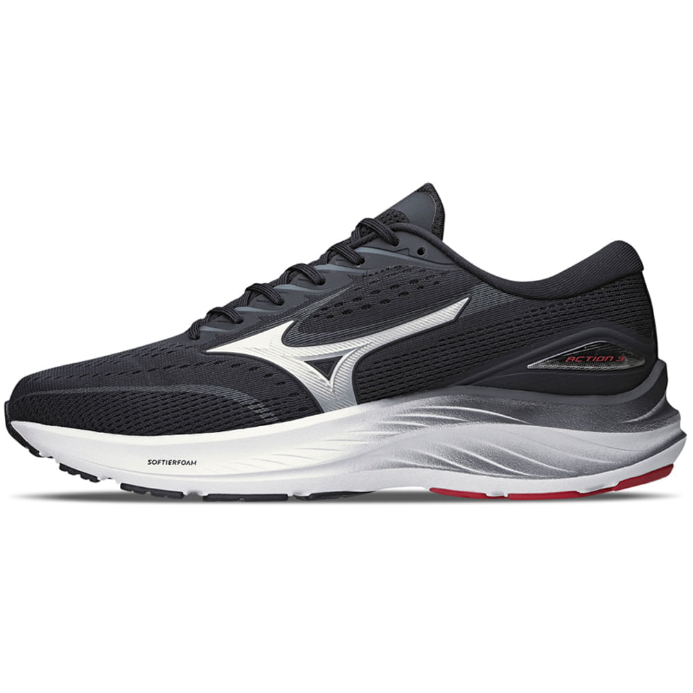 Tênis de Corrida Masculino Mizuno Action 3 Preto