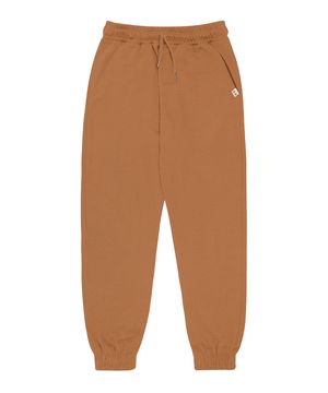 Calça Juvenil Masculina Em Moletom Minty Marrom