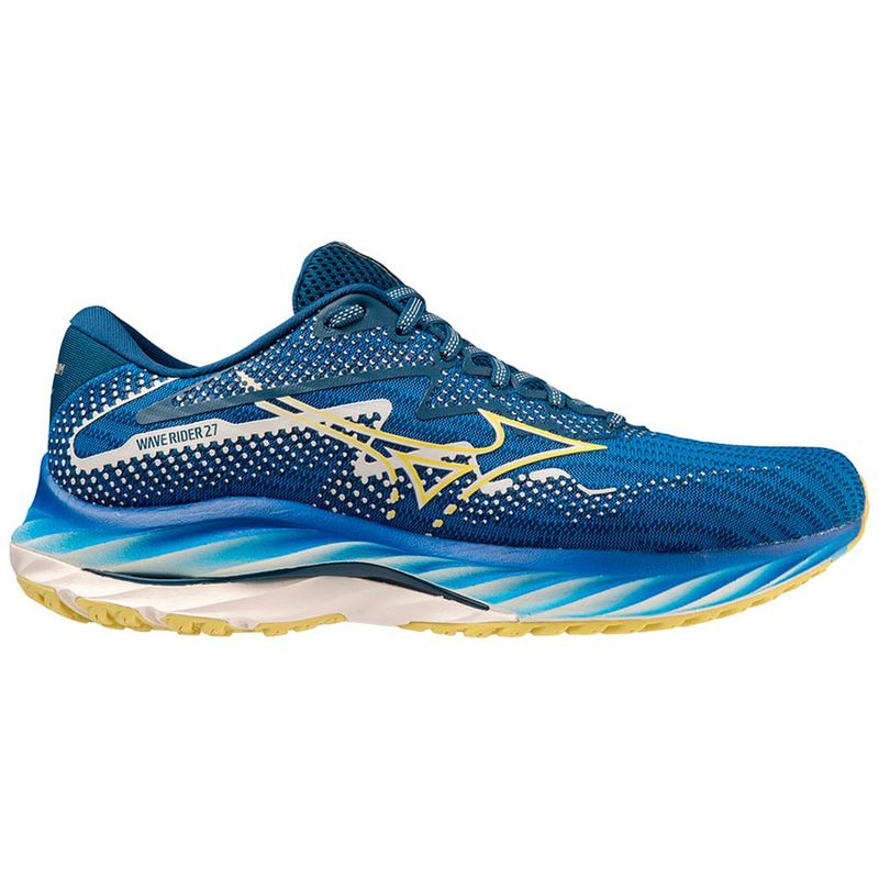 Tenis de Corrida Unissex Mizuno Wave Rider 27 Amsterdam Azul