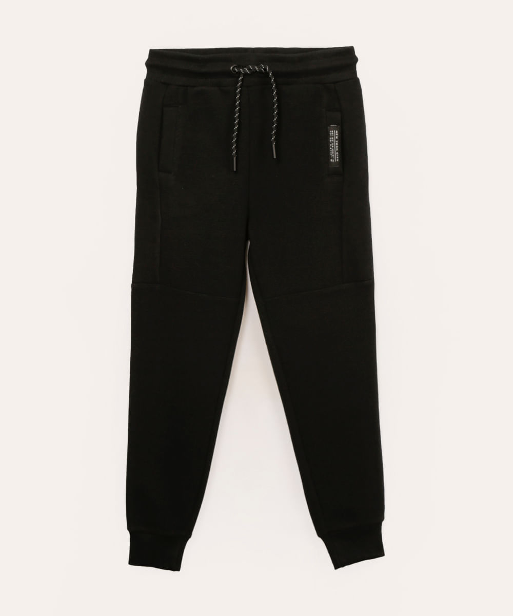 calça de moletom infantil preto