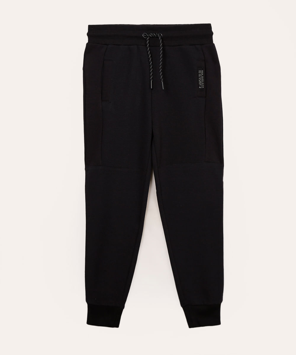 calça de moletom infantil azul marinho