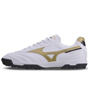 Chuteira Society Masculina Mizuno Morelia Classic AS Branco