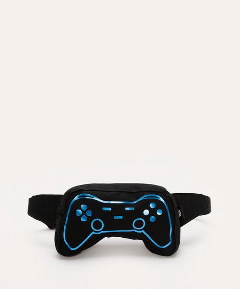 pochete infantil game preta