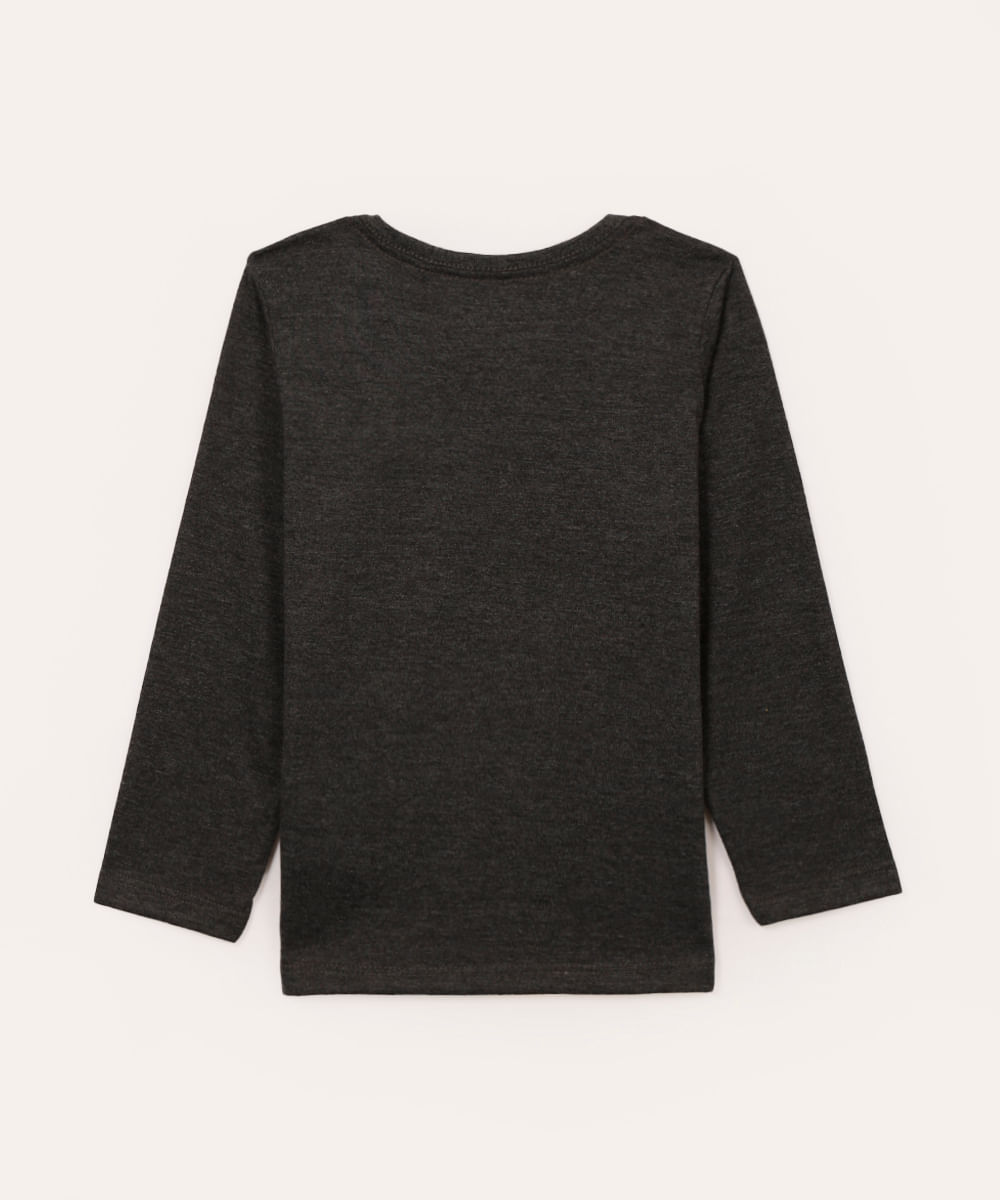 camiseta de algodão infantil patrulha canina marshall manga longa vermelha