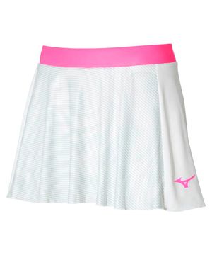 Saia de Tennis Feminina Mizuno Charge Printed Flying Branco