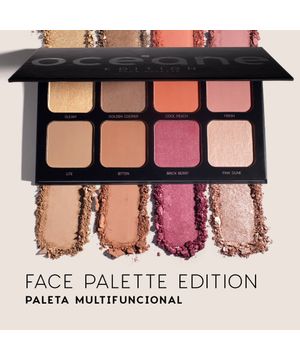 Kit Paleta Multifuncional Face Palette Nécessaire Puffer (2 Produtos)