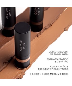 Contorno em Bastão Marrom Médio Contour Stick Medium Océane Edition 13,5g