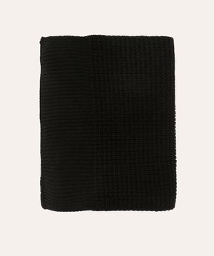 cachecol de tricot preto