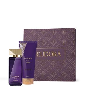 Combo Presente Dia das Mães Eudora Diva Absoluta Desodorante Colônia 100ml Loção Corporal 200ml Caixa Presenteável