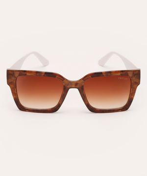 óculos de sol quadrado triton marrom