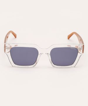 óculos de sol quadrado triton transparente