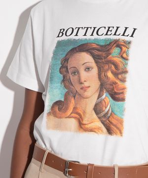 camiseta de algodão botticelli mindset off white