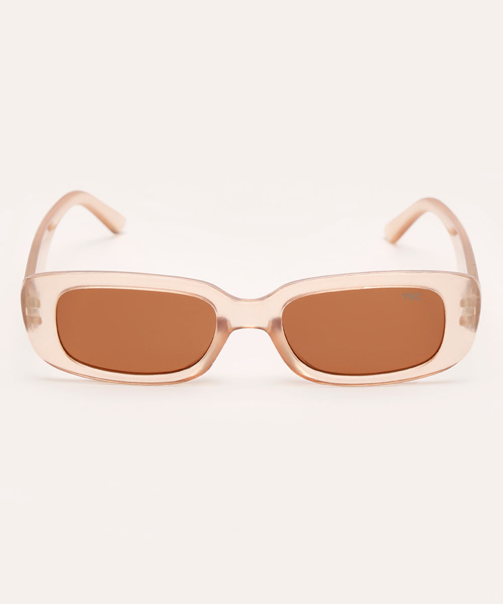 óculos de sol oval rosa