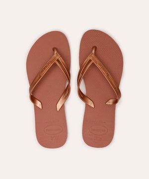 chinelo havaianas elegance rosa