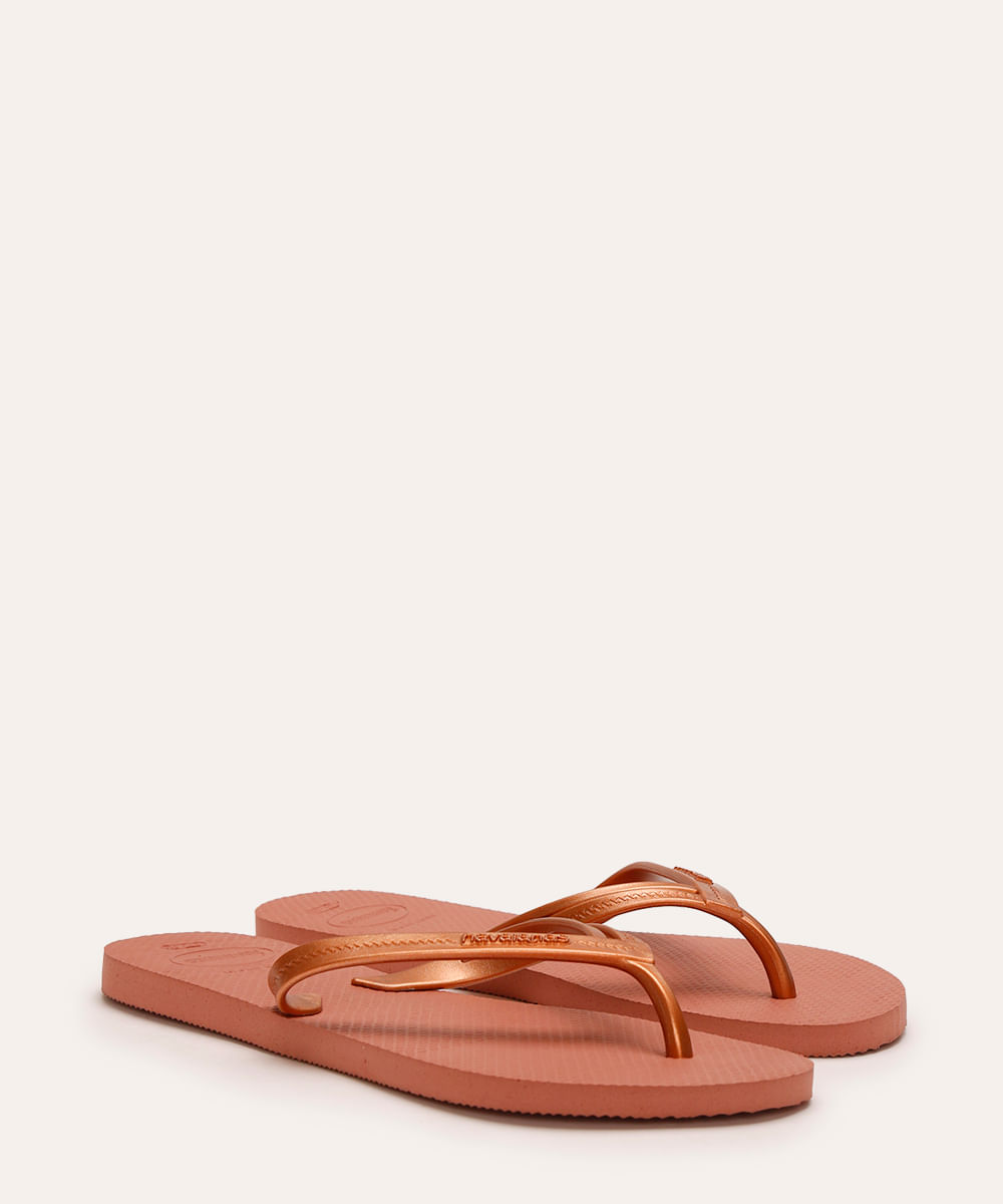 chinelo havaianas elegance rosa