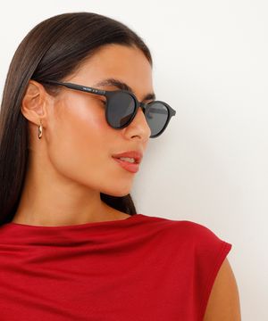 óculos de sol redondo triton preto