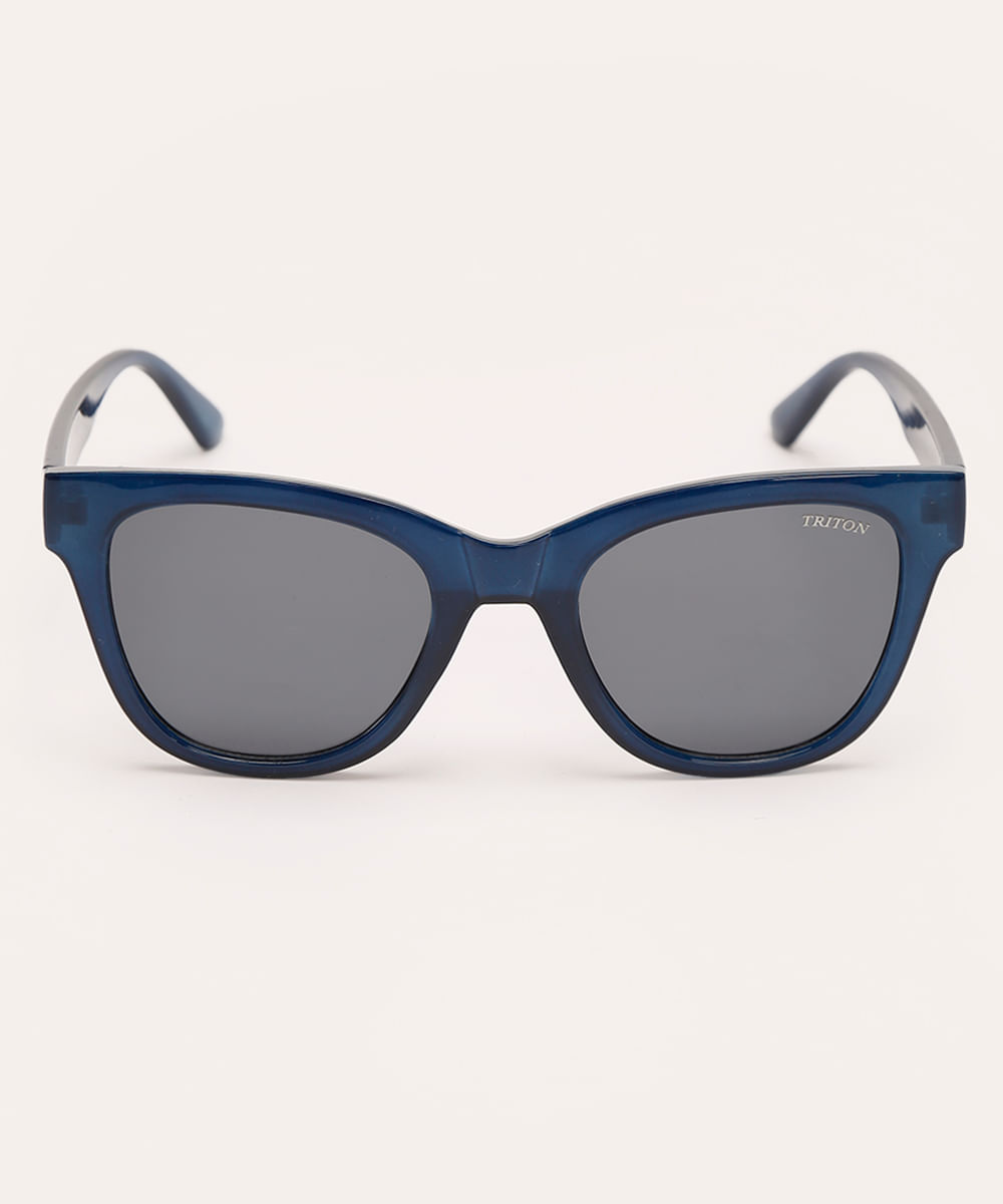 óculos de sol oval triton azul