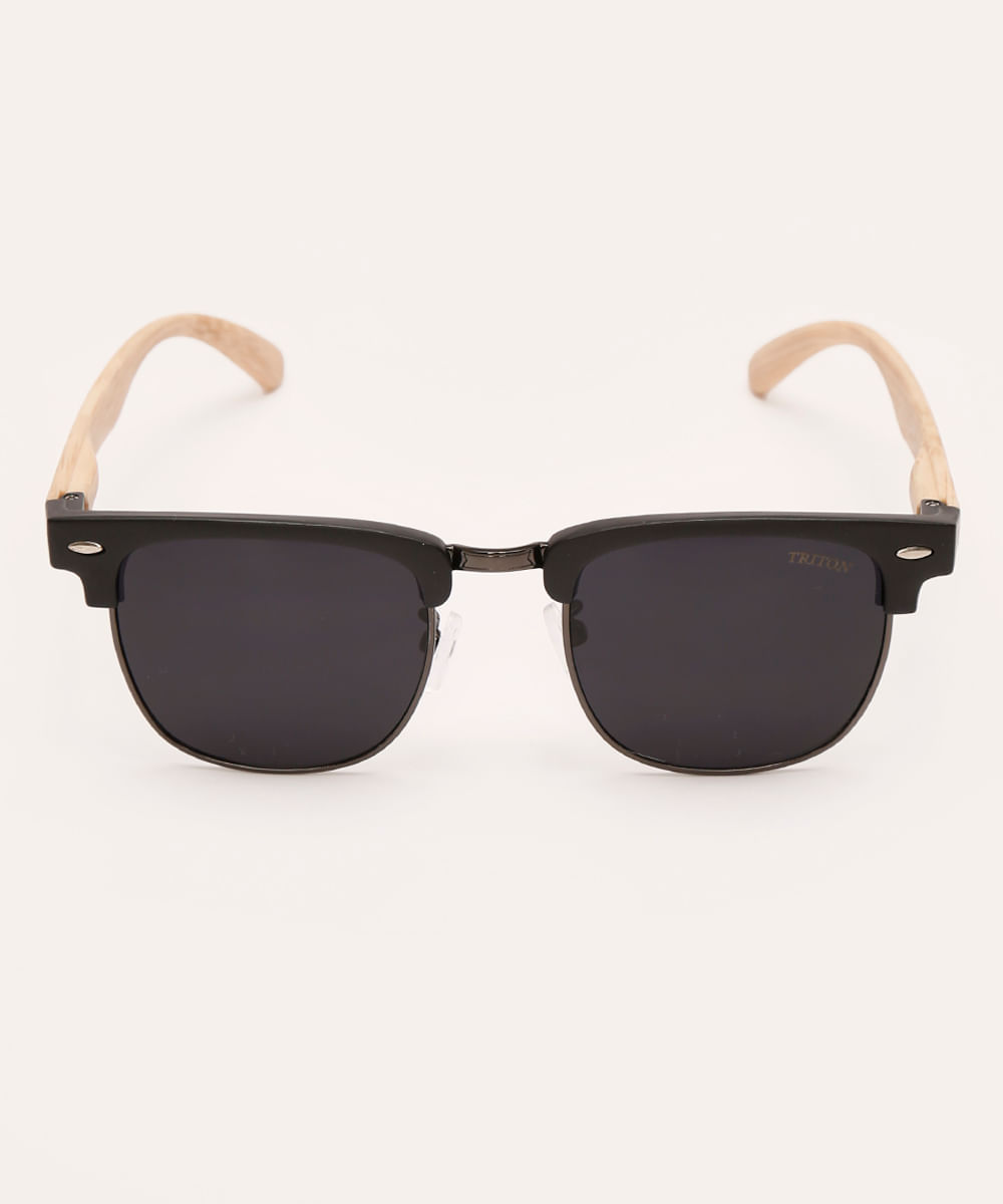 óculos de sol oval triton preto