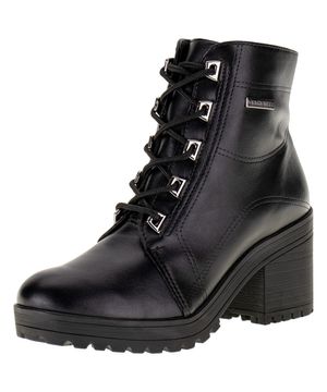 Bota Feminina Coturno Via Marte 23402 PRETO