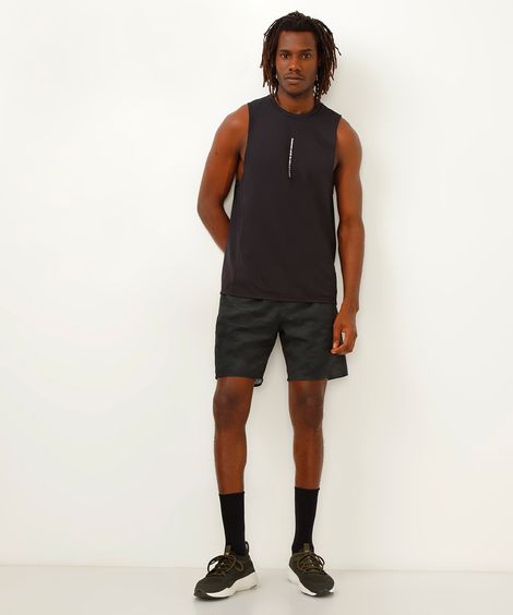bermuda esportiva masculina camuflada verde