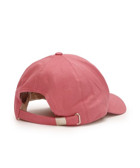 boné de sarja aba curva bege médio - rosa claro