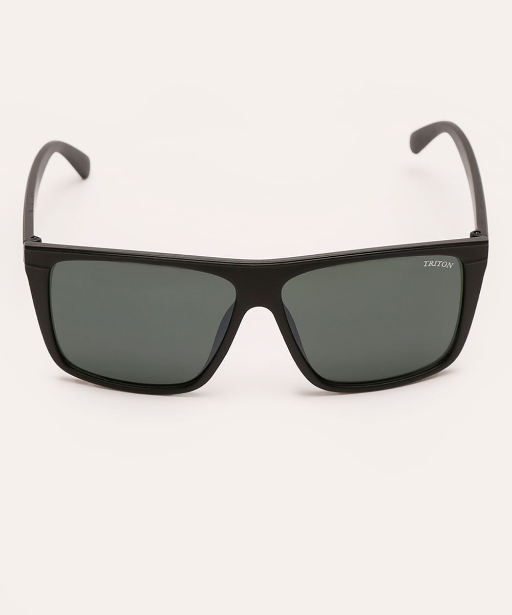 óculos de sol esportivo quadrado triton preto