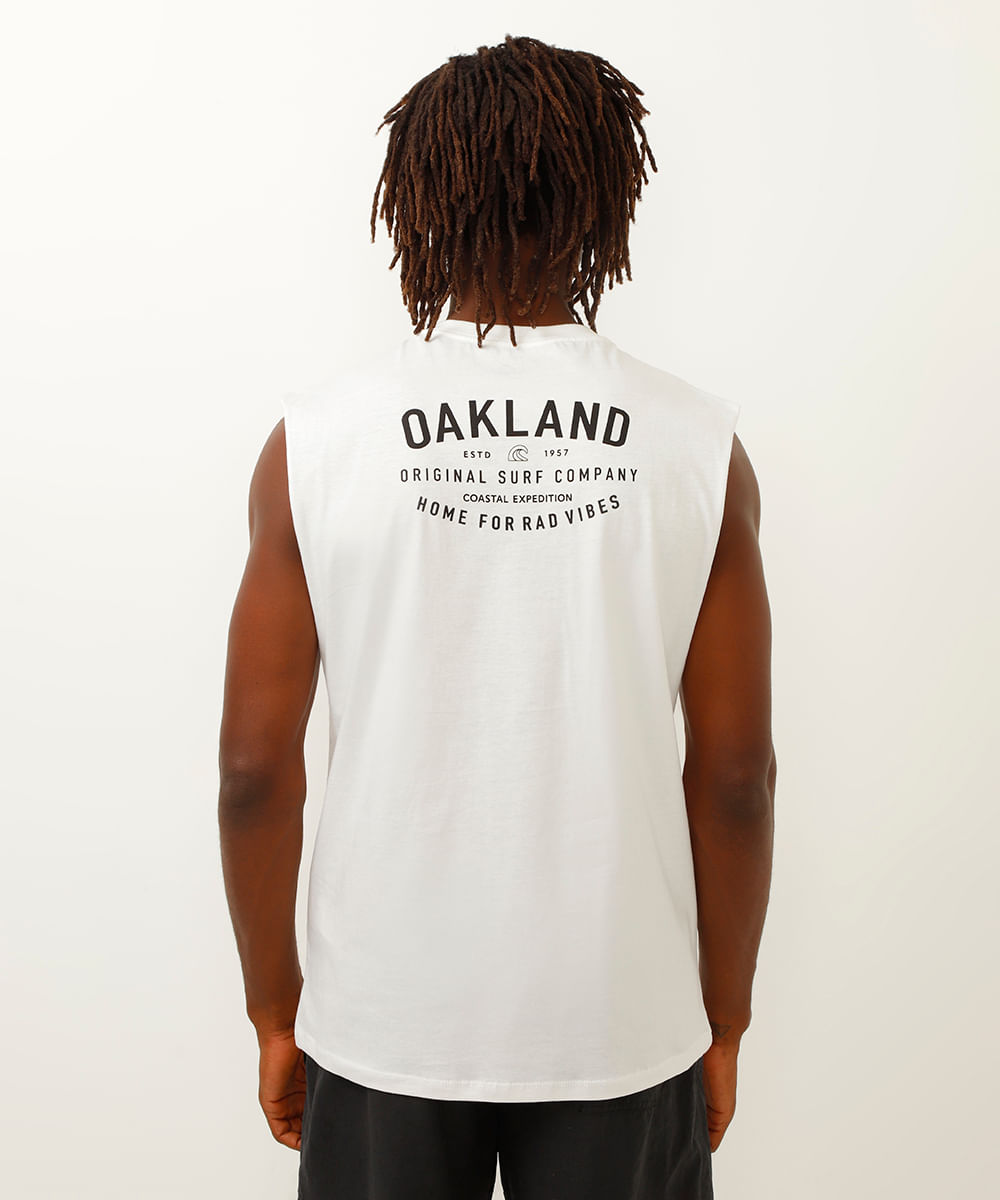 regata machão de algodão oaklan branco