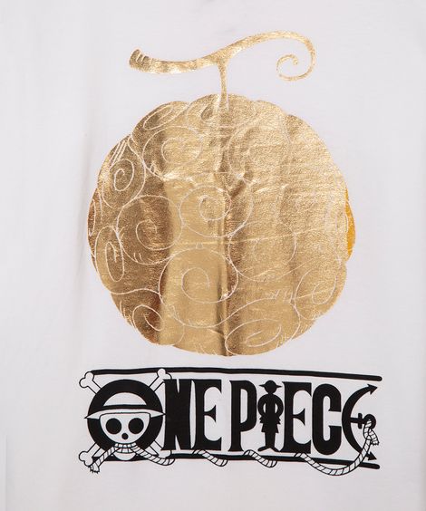 blusa infantil de algodão manga longa one piece off white