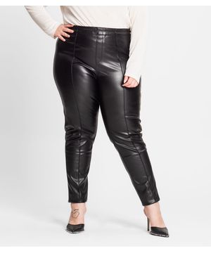 Legging Feminina Plus Size Secret Glam Preto