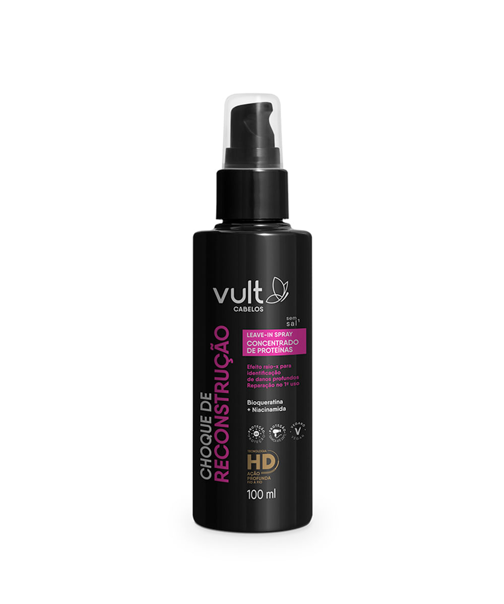 vult spray leave-in choque de reconstrução 100ml