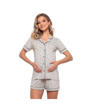 Pijama Americano Feminino Manga Curta Família Estrela Luna Cuore