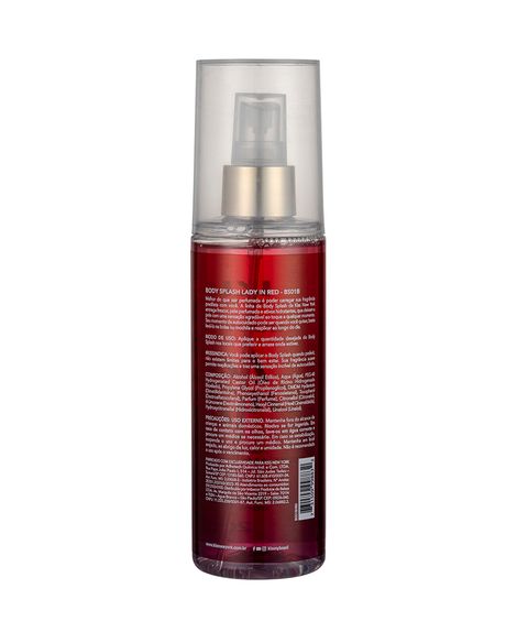 body splash lady in red kiss new york 235ml