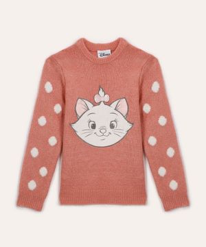 suéter de tricot infantil marie rosê