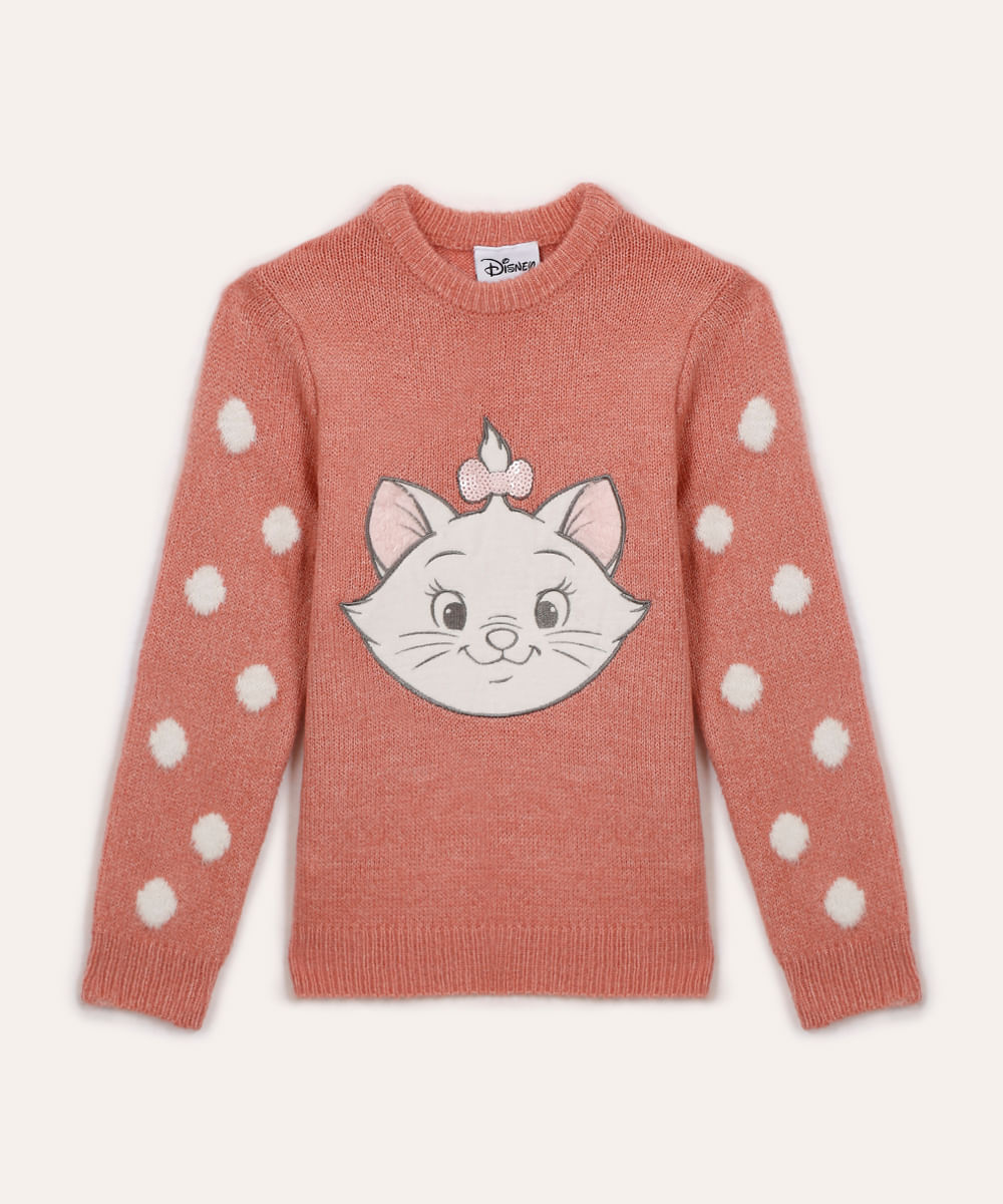 suéter de tricot infantil marie rosê