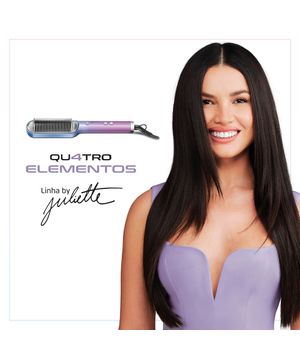 Escova Alisadora Qu4tro Elementos By Juliette Mondial EA-JU-03