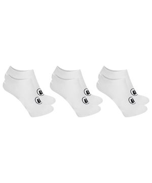 Kit 3 Pares de Meias Esporte Legal Sapatilha Invisível Masculina Branco