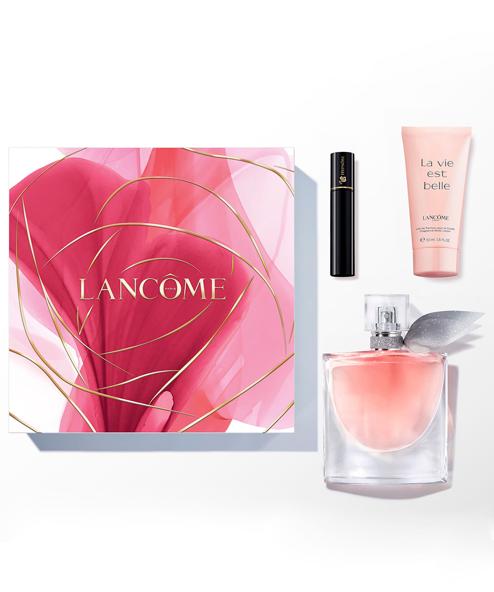 KIT LA VIE EST BELLE EDP 50ML  MINI HYPNÔSE  BODY LOTION - transparent