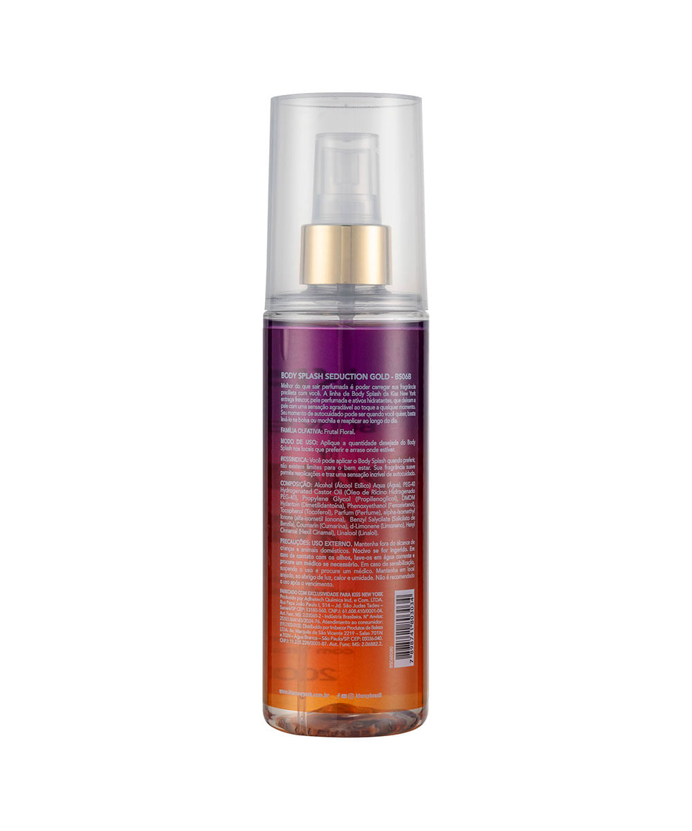 body splash seduction gold kiss new york 200ml