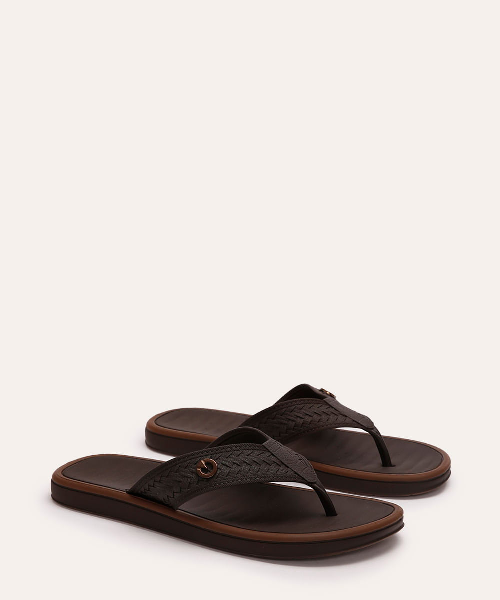chinelo de dedo coimbra cartago marrom