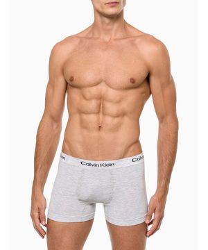 Kit 2 Cuecas Masculinas Seamless Viscose Calvin Klein Underwear - Chumbo/Cinza Claro