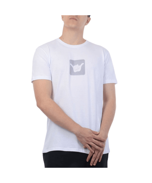 Camiseta Masculina Hang Loose Traditional Logo Branco