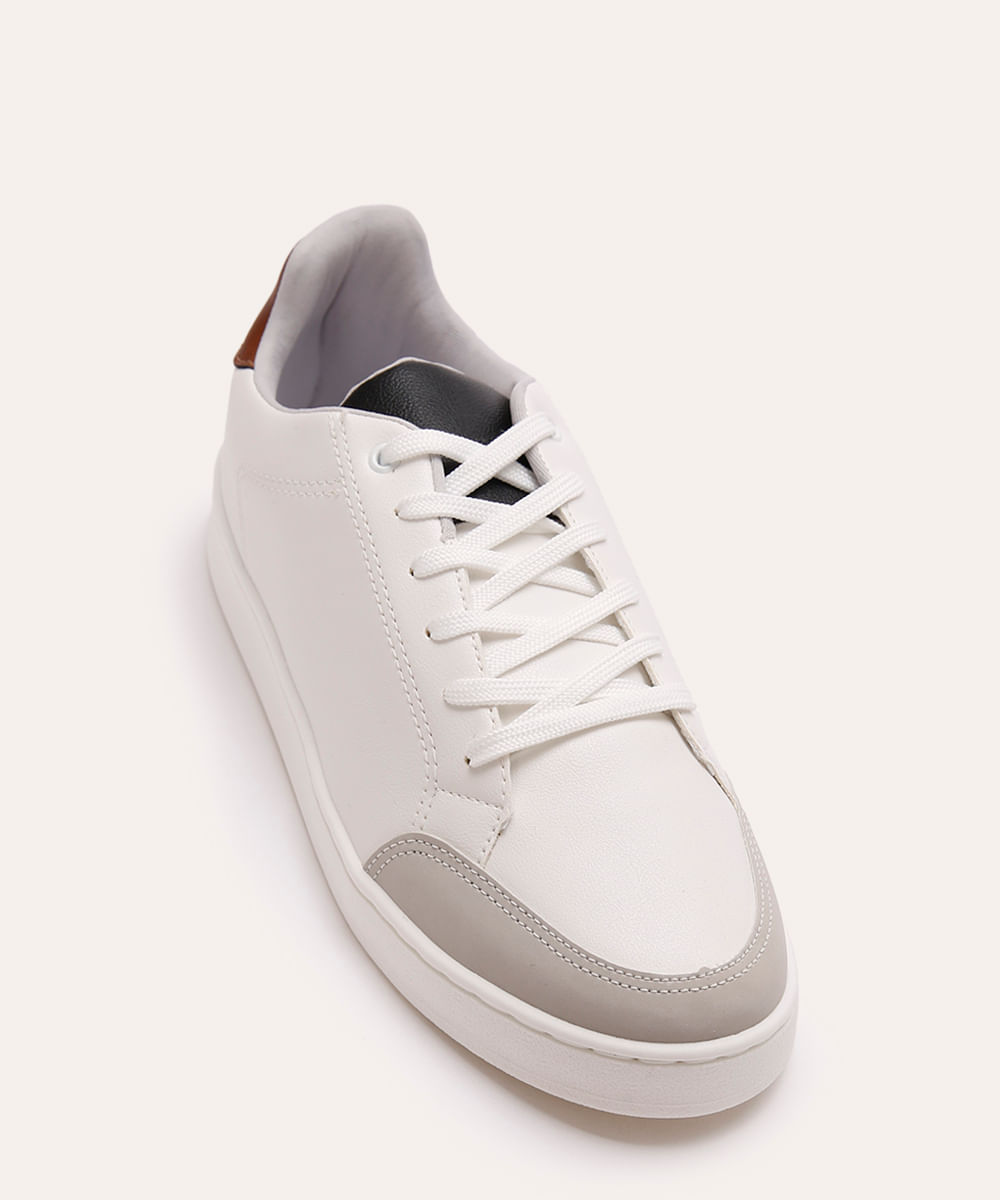 tênis casual com recorte oneself branco