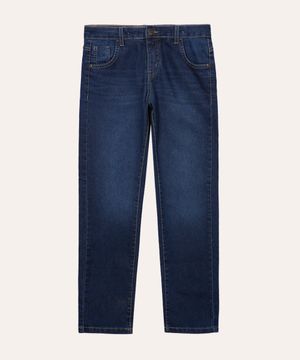 calça jeans infantil com bolsos azul