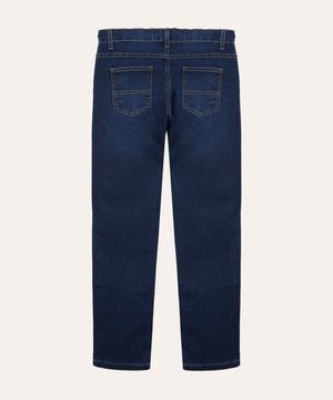 calça jeans infantil com bolsos azul