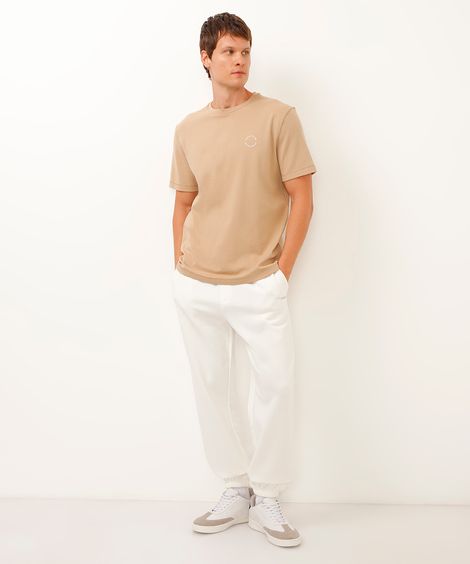 calça de moletom relaxed off white