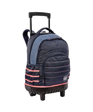 Mochila Carrinho Externo Paul Frank World - Jeans