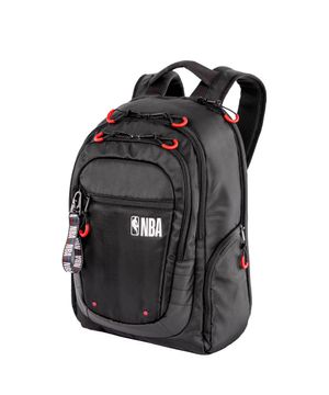 Mochila Grande 3 Compartimentos Notebook Nba Pro - Preto